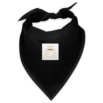 paris frauen hoodie - Bandana Dreieckstuch - Schwarz - Vorne