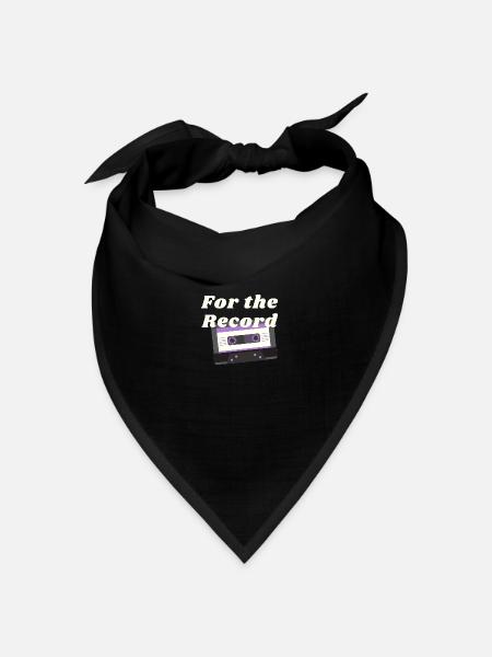 Ace for the record - Bandana Dreieckstuch - Schwarz