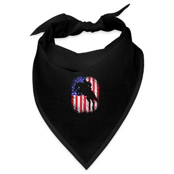 Springreiten Springpferd - Bandana Dreieckstuch - Schwarz - Vorne