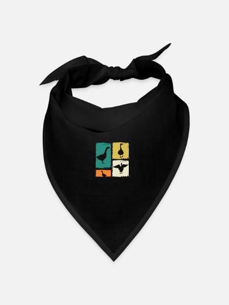 Gans - Bandana Dreieckstuch - Schwarz