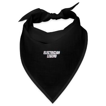 Elektriker Legend Craftsman Spannungselektronik - Bandana Dreieckstuch - Schwarz - Vorne