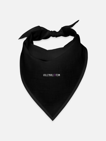 Volleyball Team - Bandana Dreieckstuch - Schwarz