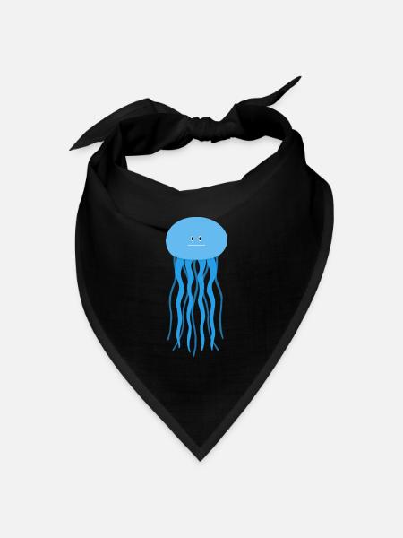 Madface Qualle - Bandana Dreieckstuch - Schwarz