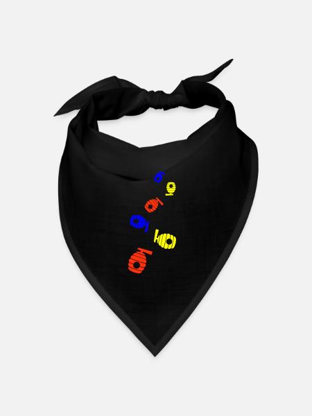Imker Icon honig - Bandana Dreieckstuch - Schwarz