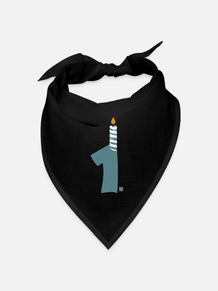 1. Geburtstag - Bandana Dreieckstuch - Schwarz