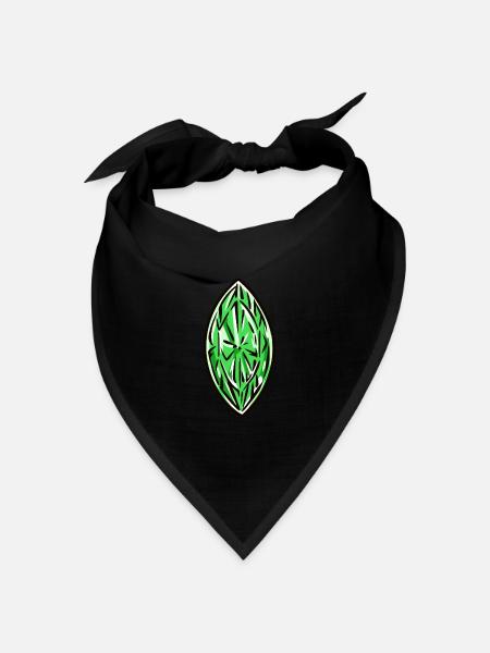 Diamant Edelstein - Bandana Dreieckstuch - Schwarz