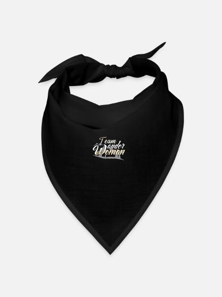 Wander Woman Wandern - Bandana Dreieckstuch - Schwarz