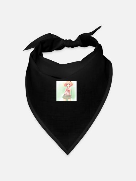 Anime - Bandana Dreieckstuch - Schwarz