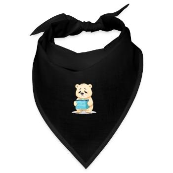 Eisbären Retten - Bandana Dreieckstuch - Schwarz - Vorne