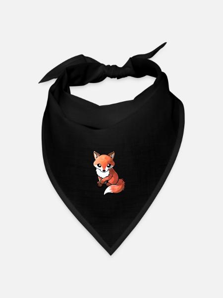 SÜSSER FUCHS - Bandana Dreieckstuch - Schwarz