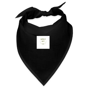 world nft - Bandana Dreieckstuch - Schwarz - Vorne