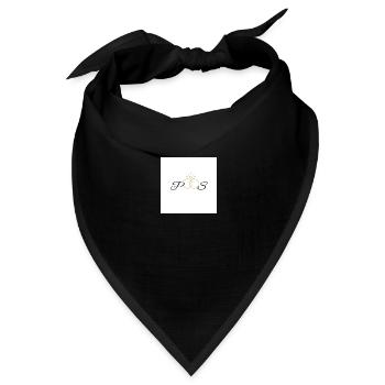 Personalisiert - Bandana Dreieckstuch - Schwarz - Vorne