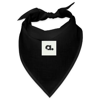Personalisiert - Bandana Dreieckstuch - Schwarz - Vorne