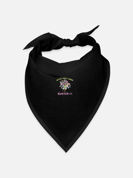 Baum - Bandana Dreieckstuch - Schwarz