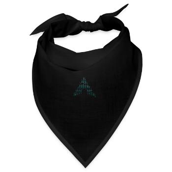 arch linux blau vintage - Bandana Dreieckstuch - Schwarz - Vorne