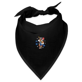 Blues, Wiltsch, Musik, art, fashion, Style, Cool - Bandana Dreieckstuch - Schwarz - Vorne