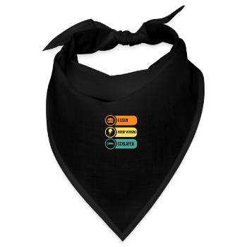 Steckenpferd Hobby Horsing - Bandana Dreieckstuch - Schwarz - Vorne
