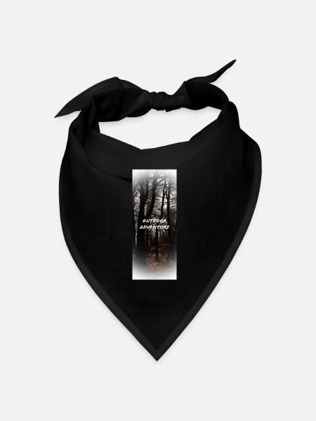 Outdoor Adventure - Bandana Dreieckstuch - Schwarz