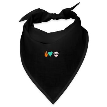 Schäfer Schaf - Bandana Dreieckstuch - Schwarz - Vorne
