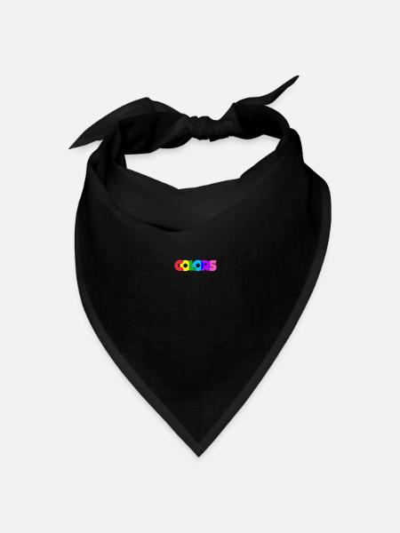 COLORS - Bandana Dreieckstuch - Schwarz