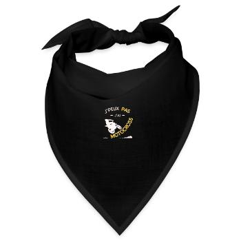 Ich kann nicht, ich habe Motocross - Bandana Dreieckstuch - Schwarz - Vorne