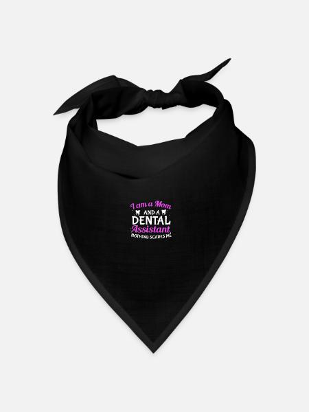 Zahnarzthelferin Zahnarzt Zahn - Bandana Dreieckstuch - Schwarz