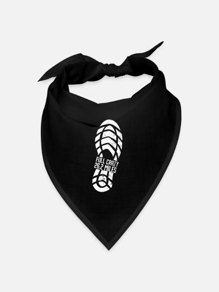 26.2 Meilen Marathon - Marathonläufer - Bandana Dreieckstuch - Schwarz