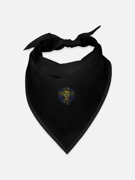 Schweden - Bandana Dreieckstuch - Schwarz
