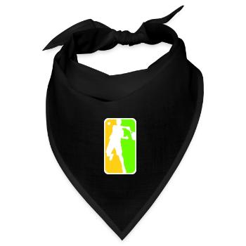 Padel Verband - Bandana Dreieckstuch - Schwarz - Vorne
