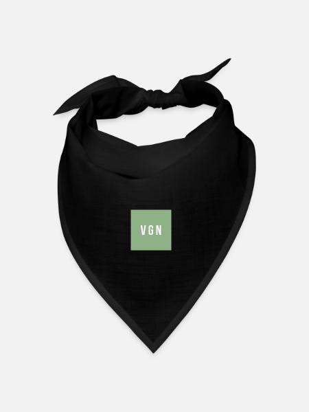 VGN - Vegan - Bandana Dreieckstuch - Schwarz