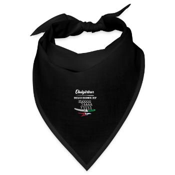 Obstgärtner Endlich Eigener Chef Gärtnerei Meister - Bandana Dreieckstuch - Schwarz - Vorne