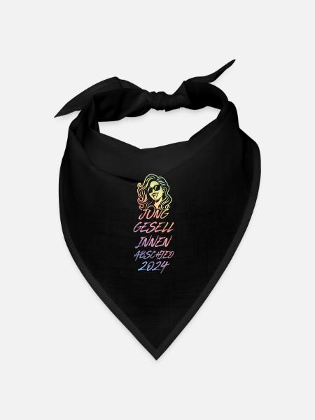 Jga 2024 Junggesellinnenabschied Bunt - Bandana Dreieckstuch - Schwarz