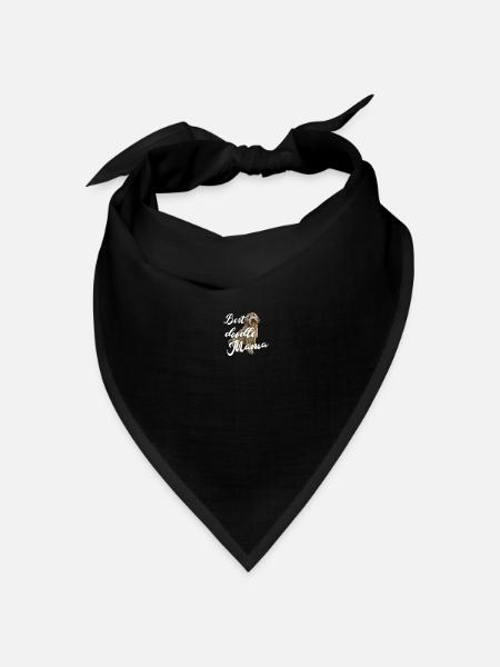 Kritzeln - Bandana Dreieckstuch - Schwarz