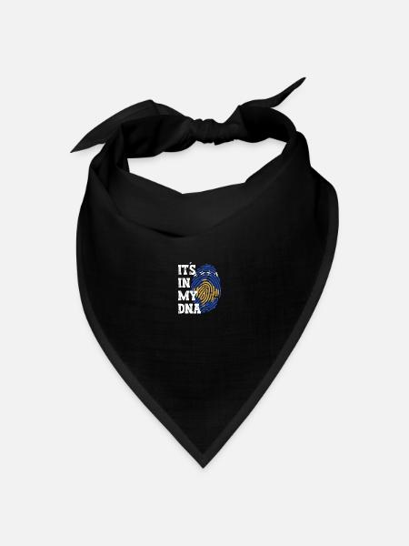 Kosovo Flagge Fahne Trikot Kosovarisch Geschenk - Bandana Dreieckstuch - Schwarz