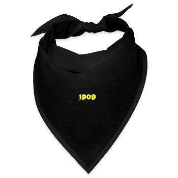 1909 - Bandana Dreieckstuch - Schwarz - Vorne