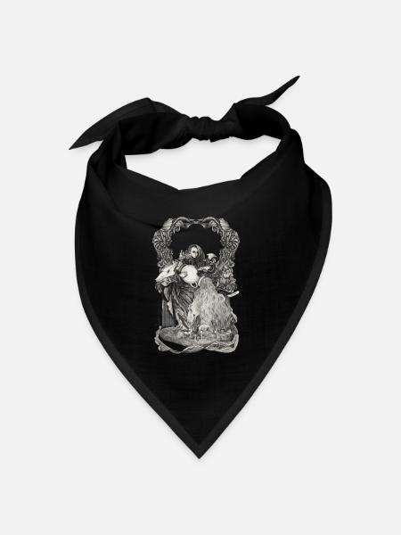 Aquarius Sternzeichen - Bandana Dreieckstuch - Schwarz