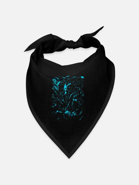 Chutullu - Lovecraft / Abstrakt Horror - Bandana Dreieckstuch - Schwarz