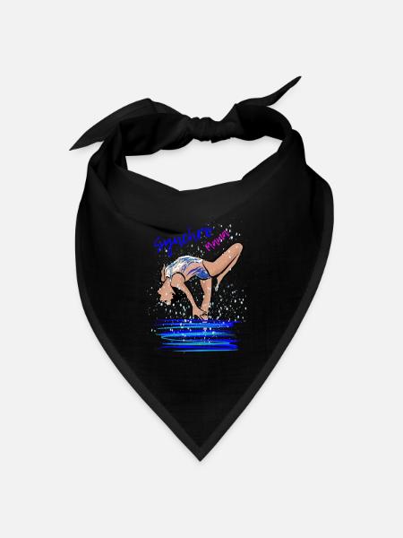 Synchro Mama - Bandana Dreieckstuch - Schwarz