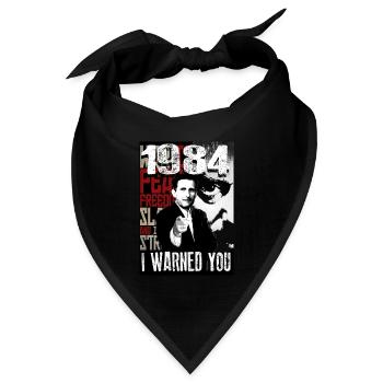Orwell - Ich habe dich gewarnt! - Bandana Dreieckstuch - Schwarz - Vorne
