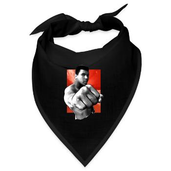 kämpfe gegen die Macht - Bandana Dreieckstuch - Schwarz - Vorne