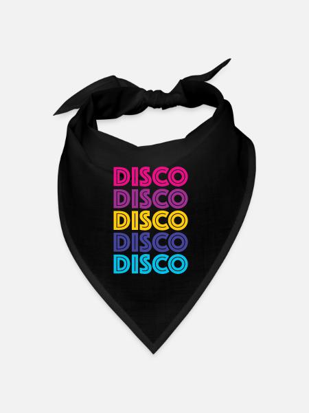 Disco Disco Disco - Bandana Dreieckstuch - Schwarz