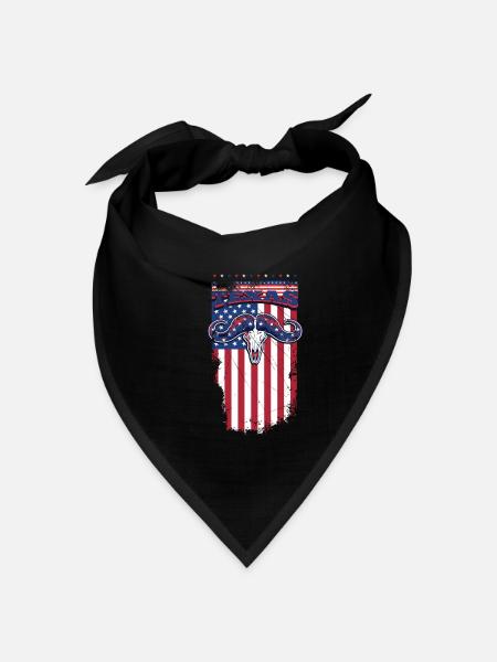 texas - Bandana Dreieckstuch - Schwarz