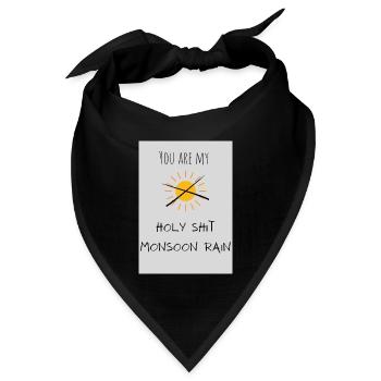 Holy Shit - Bandana Dreieckstuch - Schwarz - Vorne
