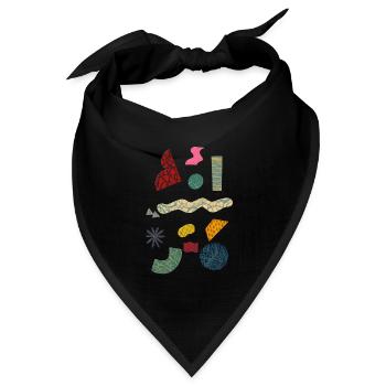 Es ist Kunst. - Bandana Dreieckstuch - Schwarz - Vorne