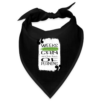 birthday doctor gift computer scientist statement - Bandana Dreieckstuch - Schwarz - Vorne