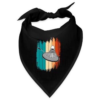 Badminton - Bandana Dreieckstuch - Schwarz - Vorne