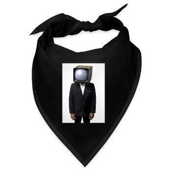 Anzug Tube TV Mann - Bandana Dreieckstuch - Schwarz - Vorne