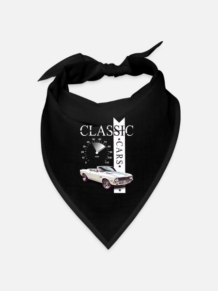 Classic Car - Bandana Dreieckstuch - Schwarz