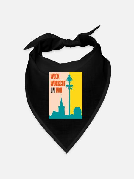 Die 3-faltigkeit der Kerb - Bandana Dreieckstuch - Schwarz