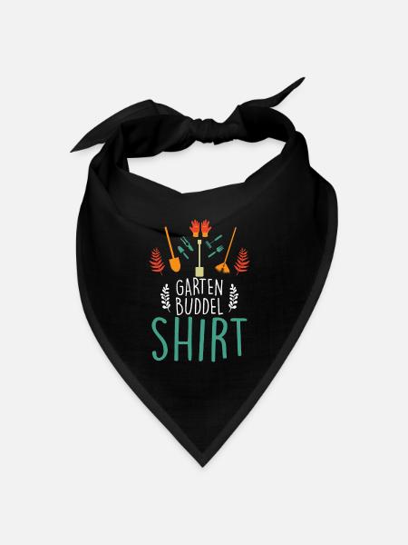 Garten Buddel Gärtner - Bandana Dreieckstuch - Schwarz